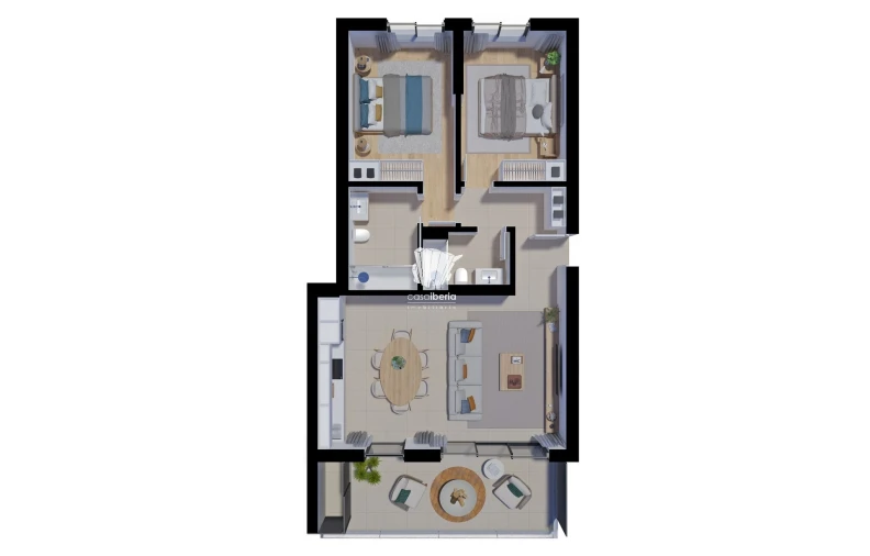 Apartamento T2 para Venda em Tavira (Santa Maria e Santiago) Planta 1