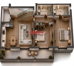 Apartamento T2 para Venda em Rio de Loba