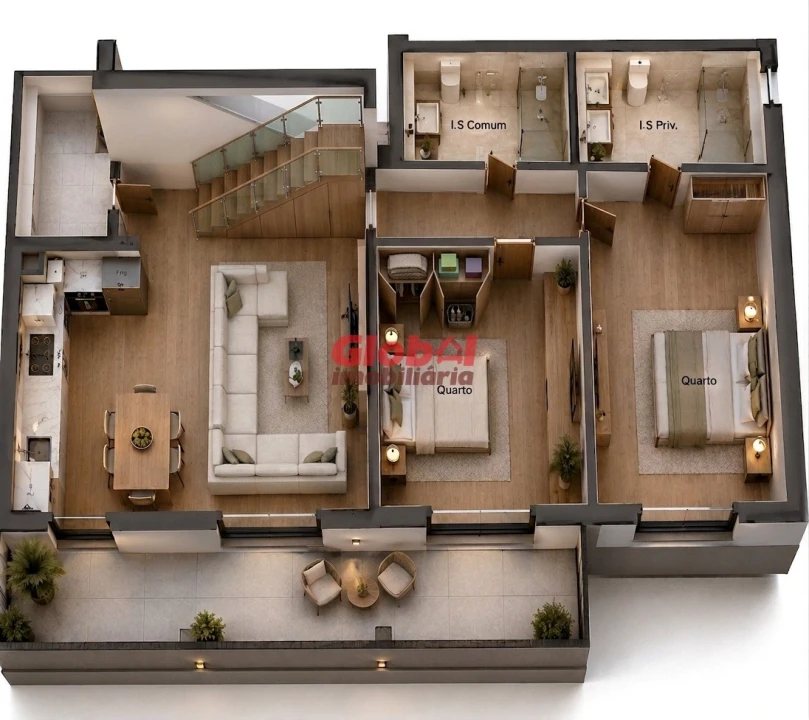 Apartamento T2 para Venda em Rio de Loba Foto 1