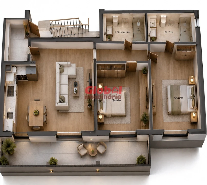 Apartamento T2 para Venda em Rio de Loba Foto 1
