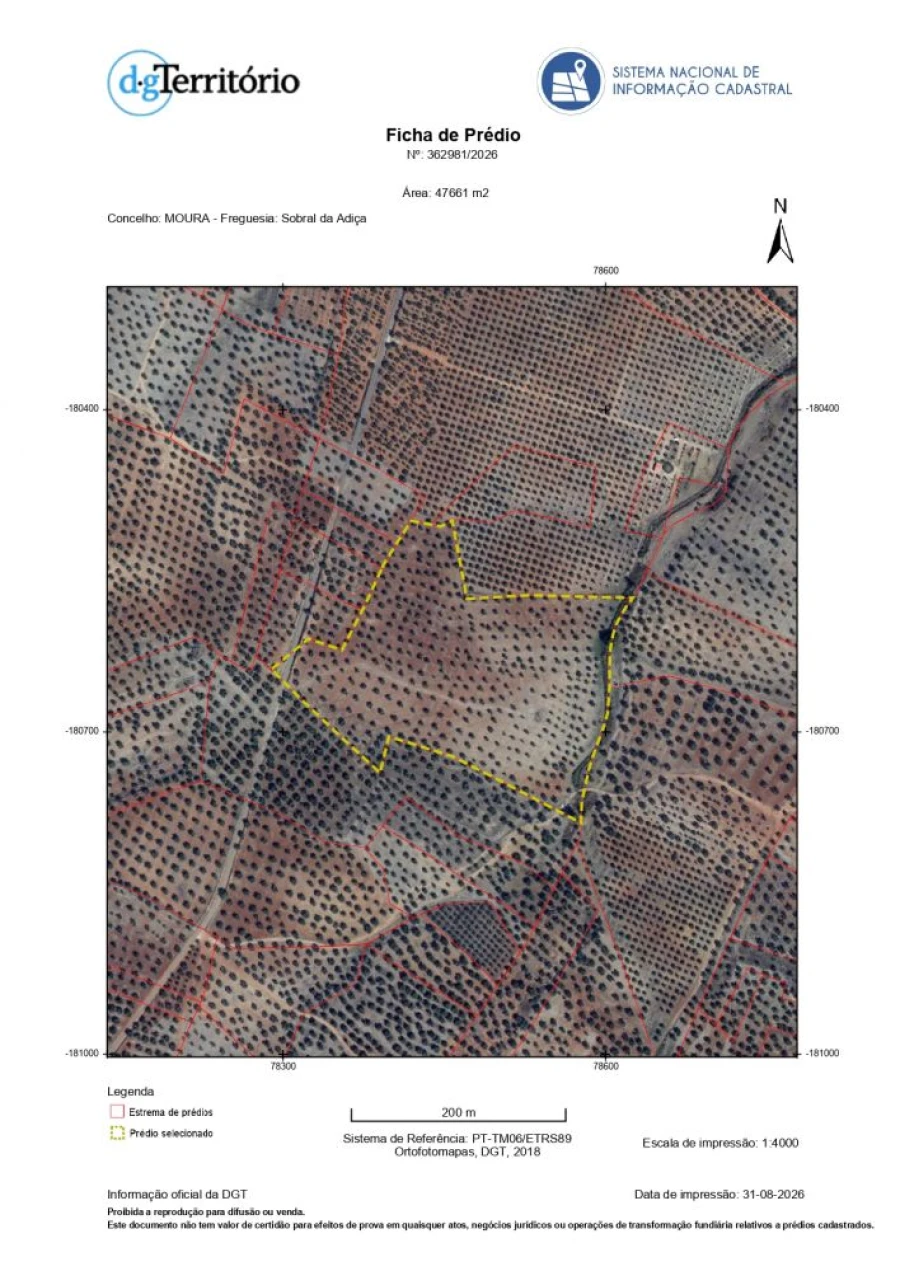 Terreno para Venda em Sobral da Adiça Planta 1