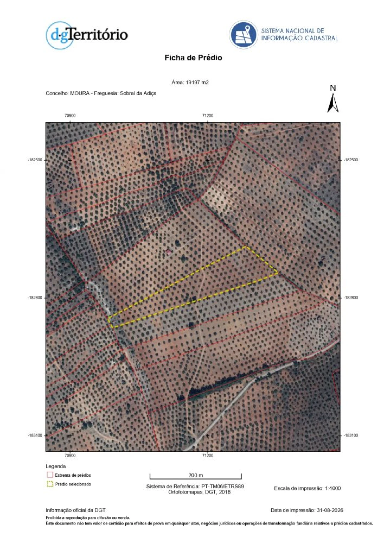 Terreno para Venda em Sobral da Adiça Planta 2