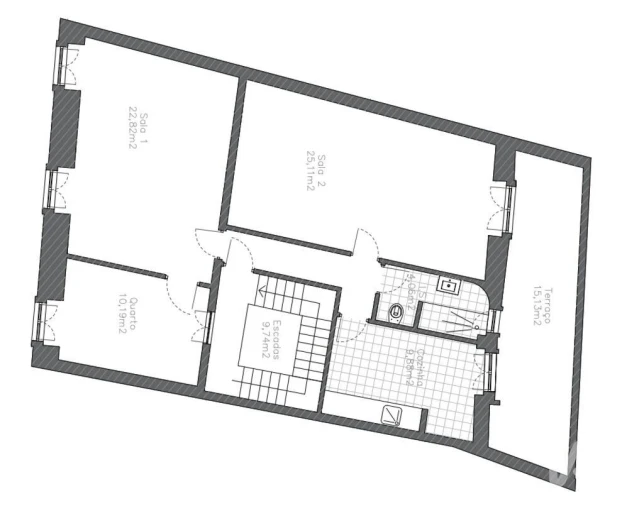 Apartamento T2 para Arrendamento em São Vicente Foto 27
