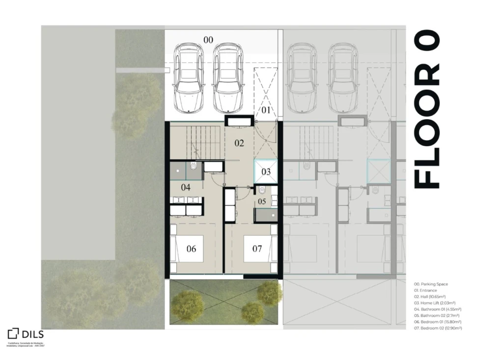 Moradia T4 para Venda em Quarteira Planta 2