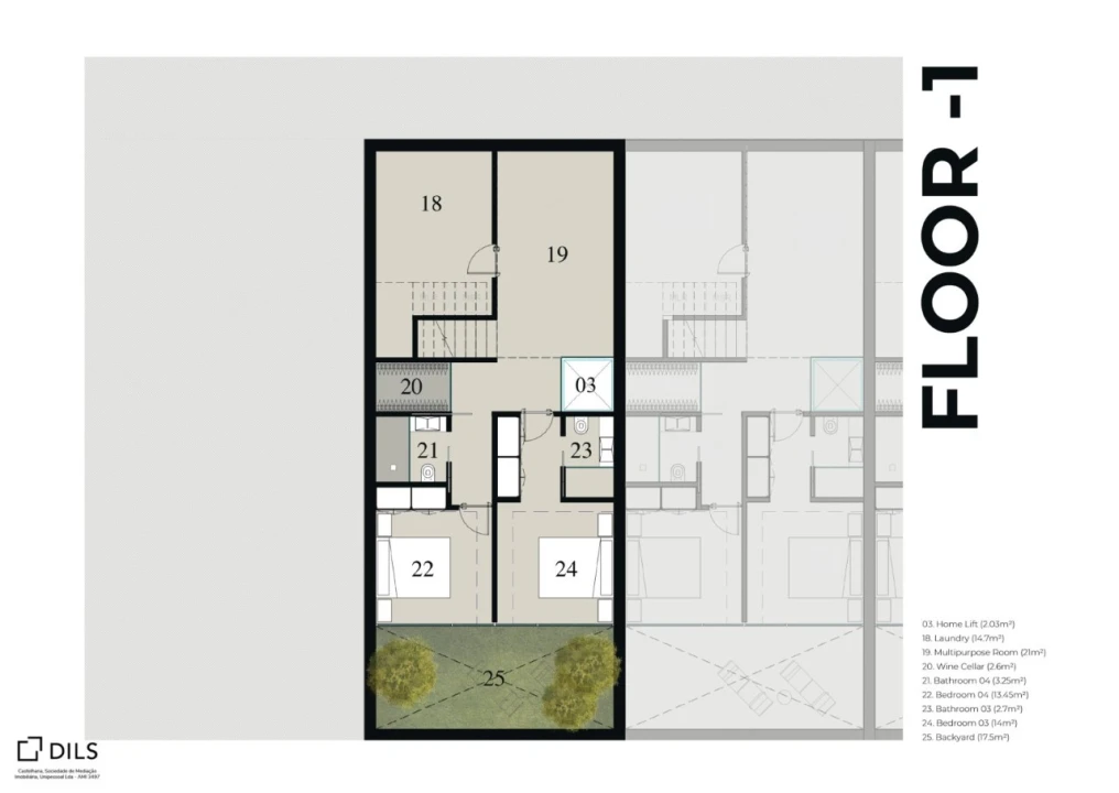 Moradia T4 para Venda em Quarteira Planta 4
