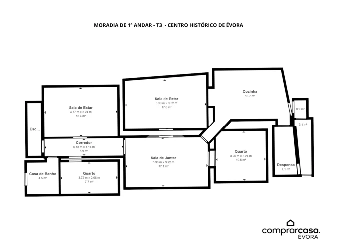 Moradia T3 para Venda em Évora (São Mamede, Sé, São Pedro e Santo Antão) Foto 6