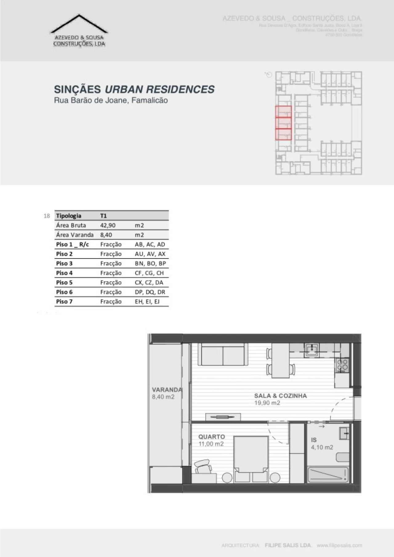 Apartamento T1 para Venda em Vila Nova de Famalicão e Calendário Foto 11