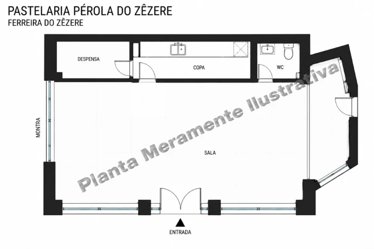 Loja para Venda em Ferreira do Zezere Planta 1