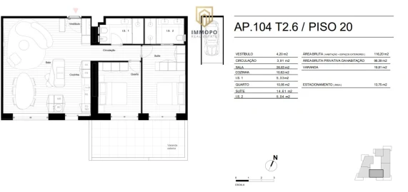 Apartamento T2 para Venda em Matosinhos e Leça da Palmeira