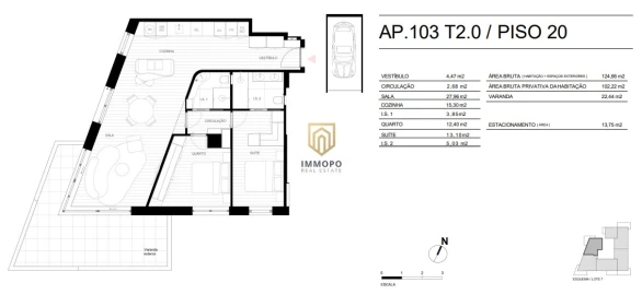 Apartamento T2 para Venda em Matosinhos e Leça da Palmeira