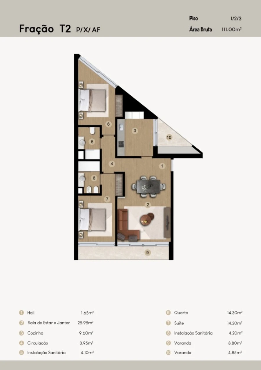 Apartamento T2 para Venda em Camara de Lobos Planta 1
