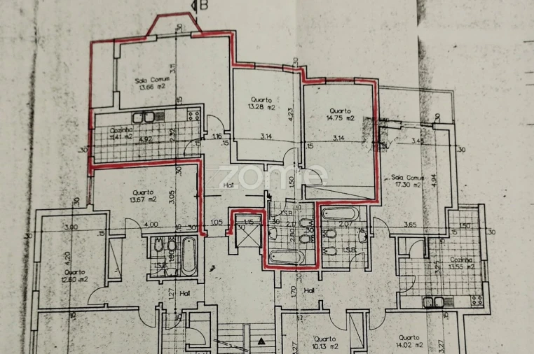 Apartamento T2 para Arrendamento em Cascais e Estoril Planta 1