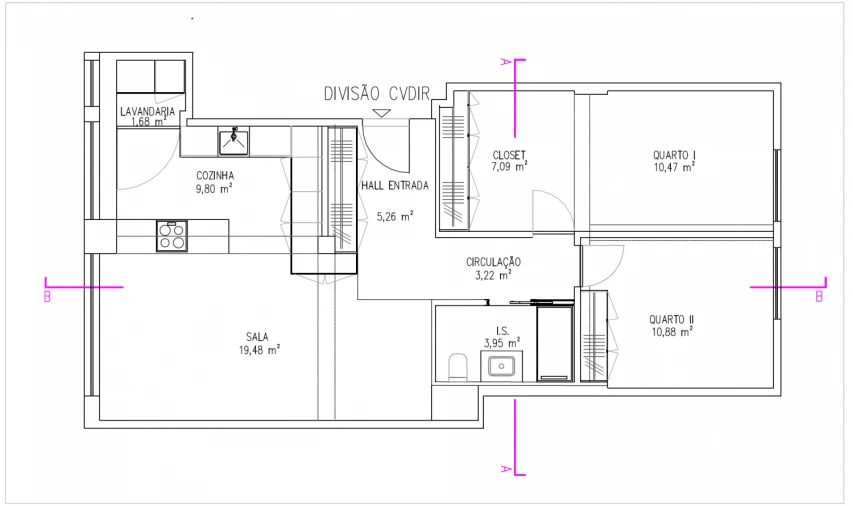 Apartamento T2 para Venda em Venteira Planta 1
