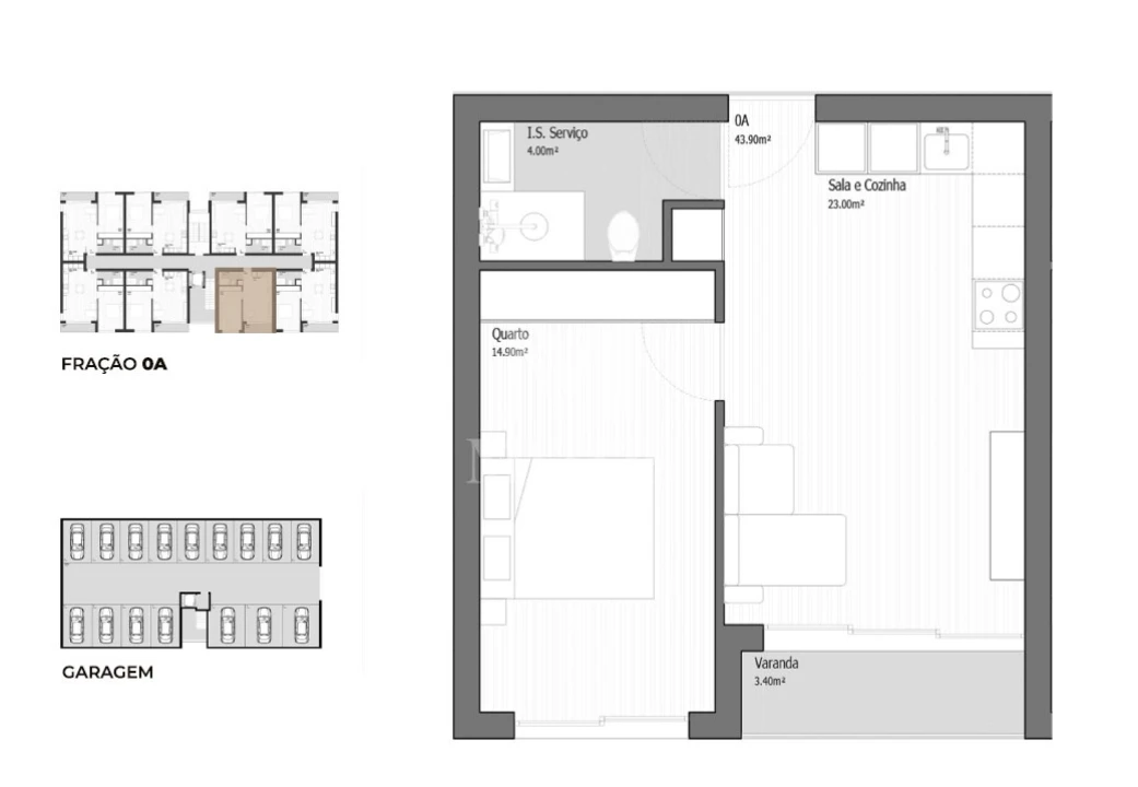 Apartamento T1 para Venda em Vila Praia de Ancora Foto 7
