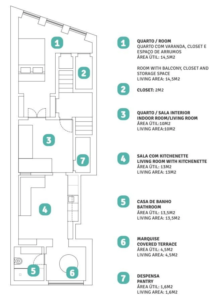 Apartamento T1 para Venda em Santo António Foto 26