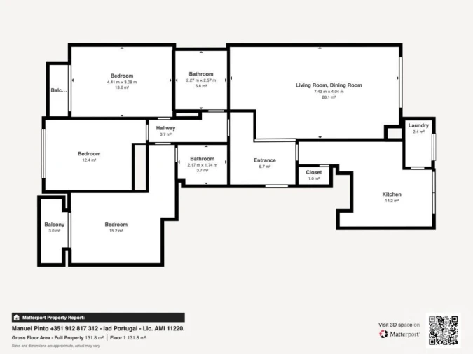 Apartamento T3 para Venda em Aguas Santas Foto 40