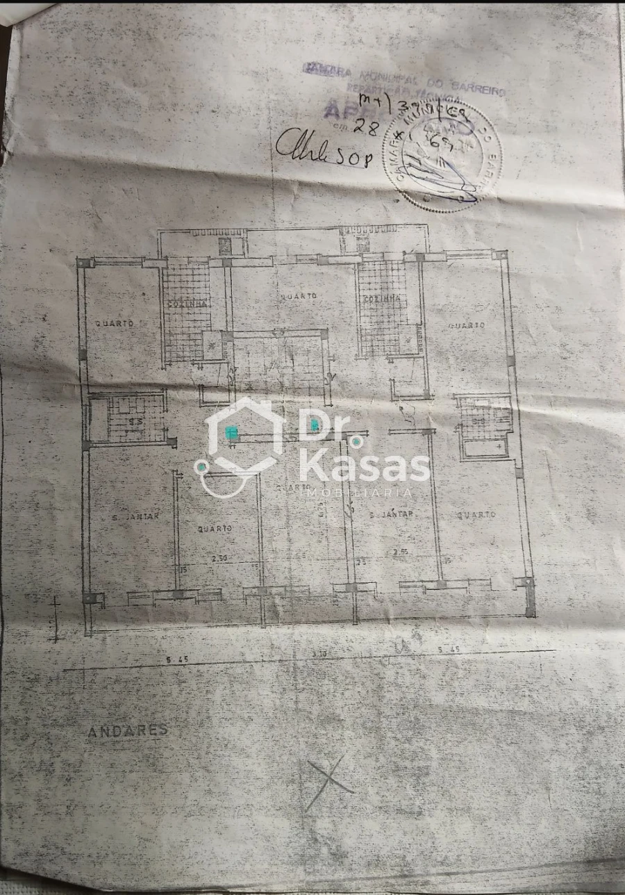 Apartamento T3 para Venda em Barreiro e Lavradio Planta 1