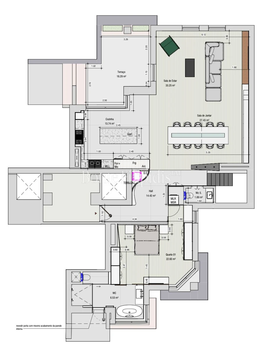 Apartamento T4 para Venda em Santo António Planta 1
