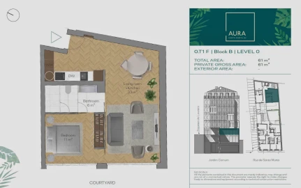 Apartamento T1 para Venda em Santa Maria Maior