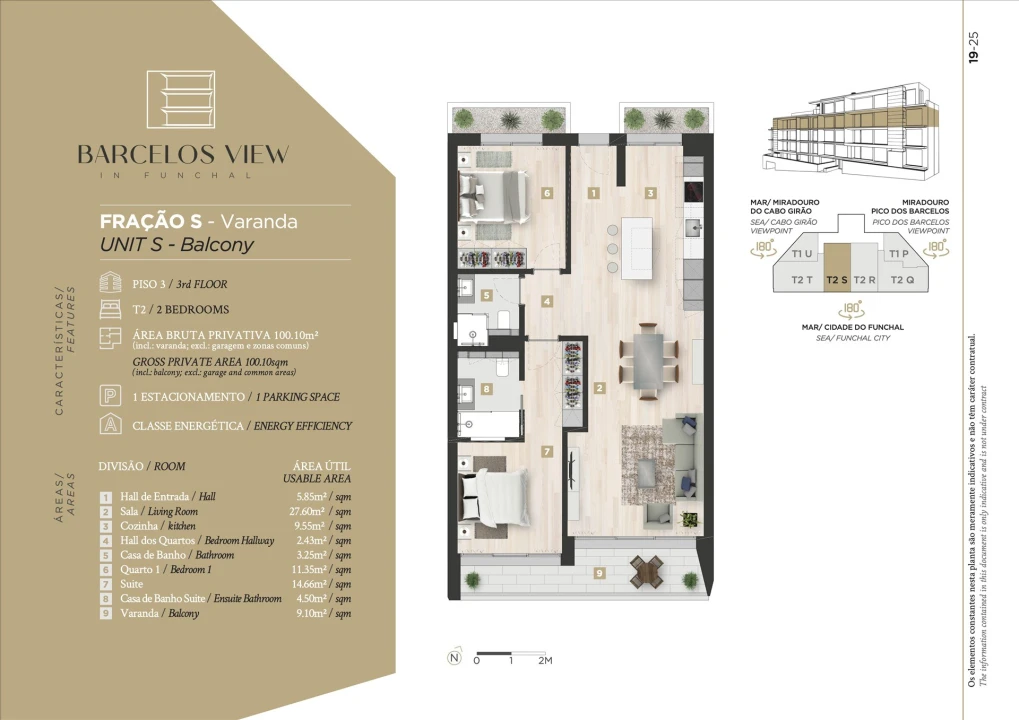 Apartamento T2 para Venda em Santo Antonio Foto 24