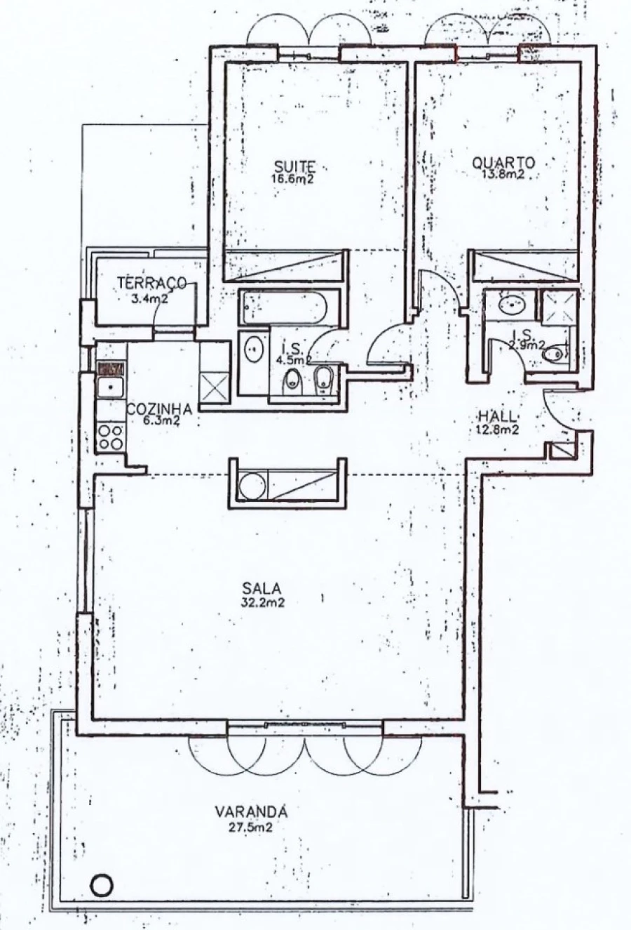 Apartamento T2 para Venda em Lagos (São Sebastião e Santa Maria) Planta 1