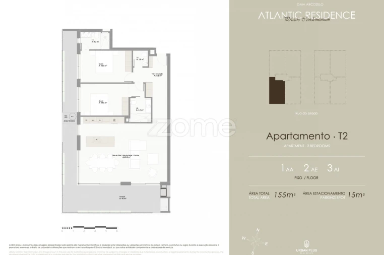 Apartamento T2 para Venda em Arcozelo Foto 4