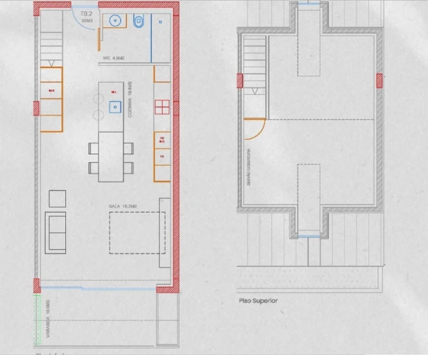 Apartamento T2 para Venda em São Vitor (Braga) Planta 1