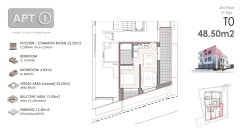 Apartamento T1 para Venda em Machico