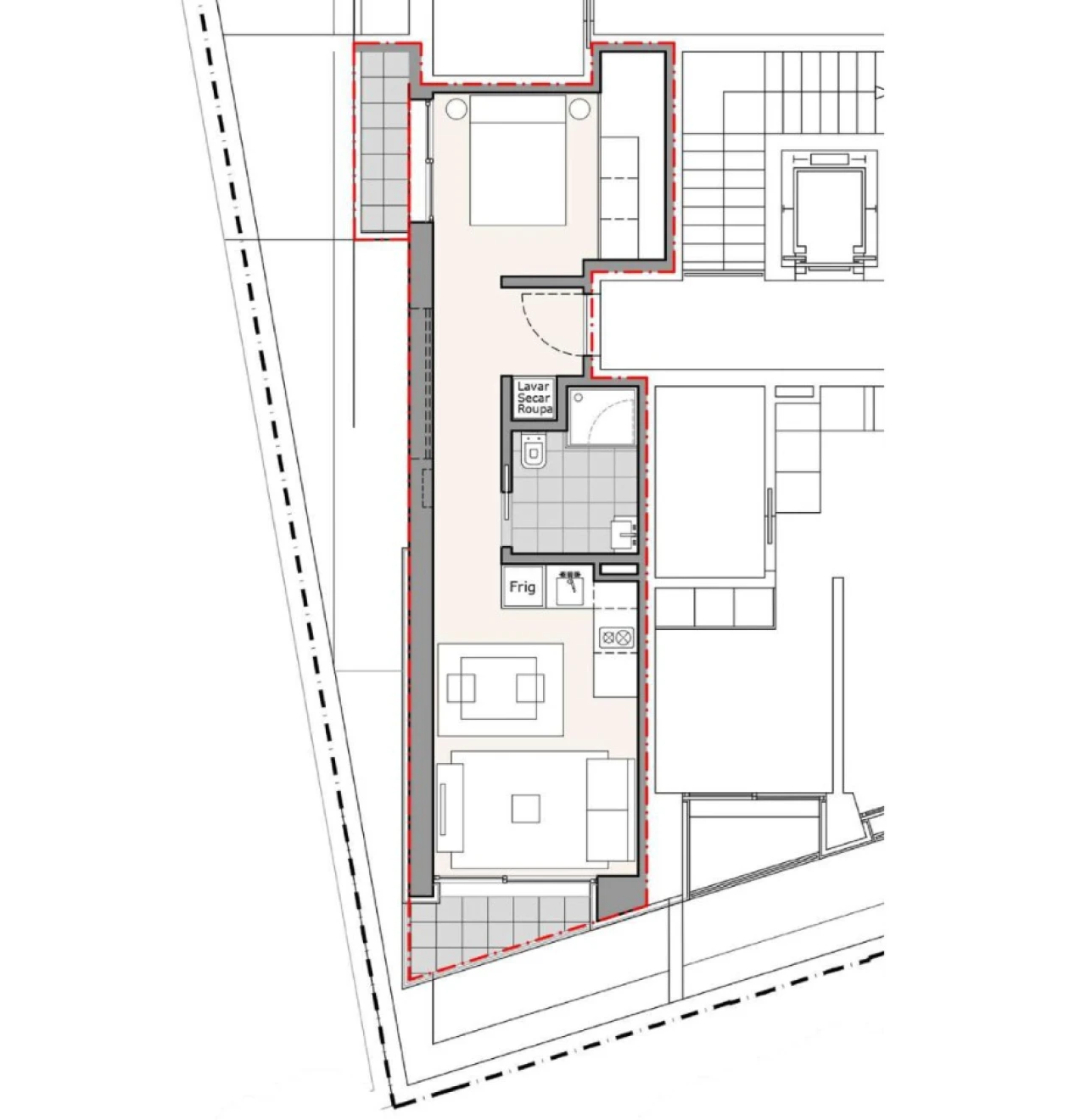 Apartamento T1 para Venda em Machico Planta 2