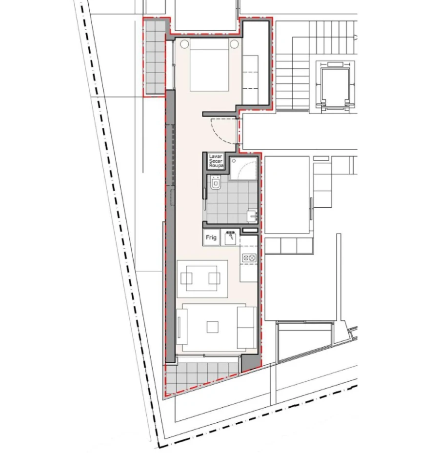 Apartamento T1 para Venda em Machico Planta 2