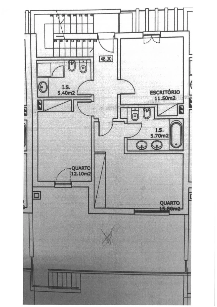 Moradia T3 para Venda em Guia Planta 1