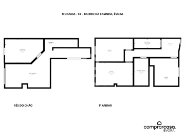Moradia T3 para Venda em Malagueira e Horta das Figueiras