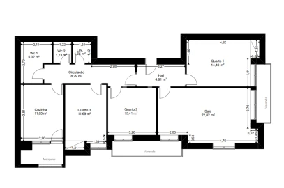 Apartamento T3 para Venda em Darque