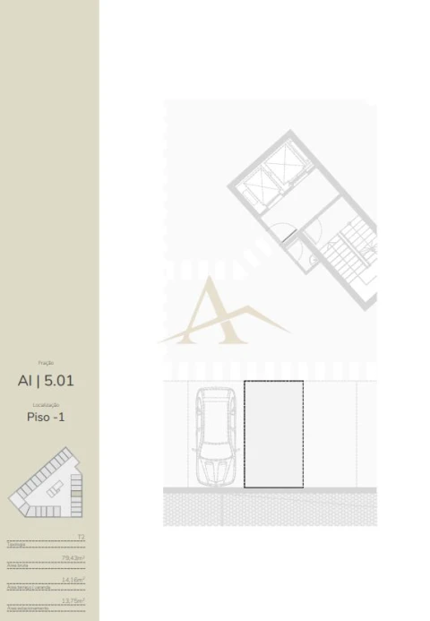 Apartamento T2 para Venda em Oliveira do Douro