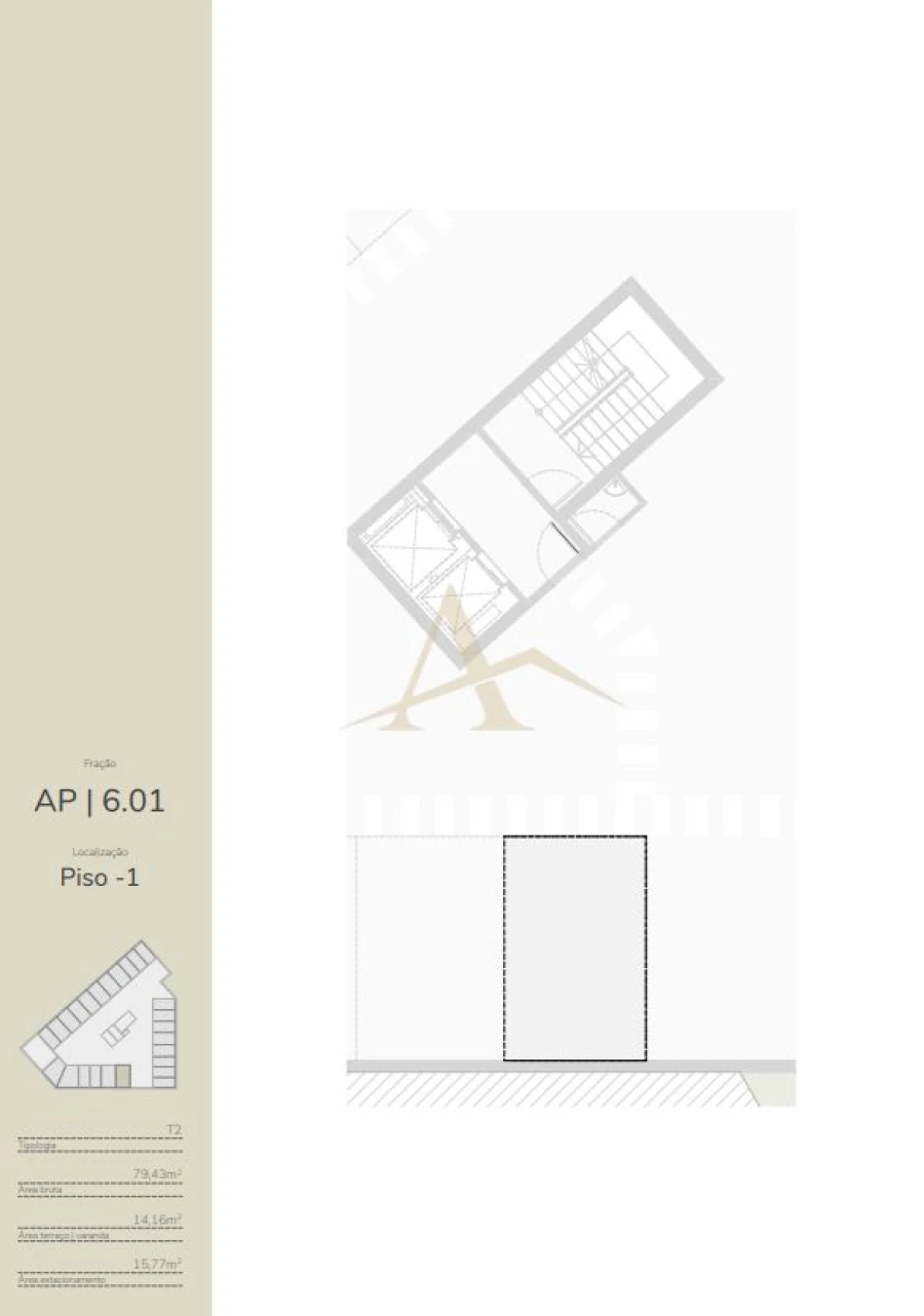Apartamento T2 para Venda em Oliveira do Douro Planta 2