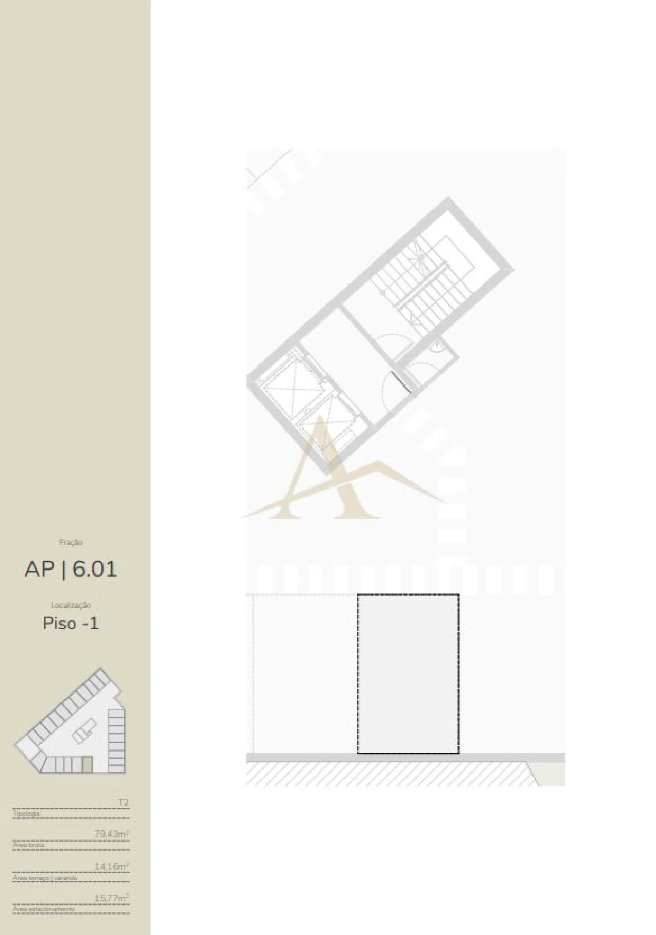 Apartamento T2 para Venda em Oliveira do Douro Planta 2