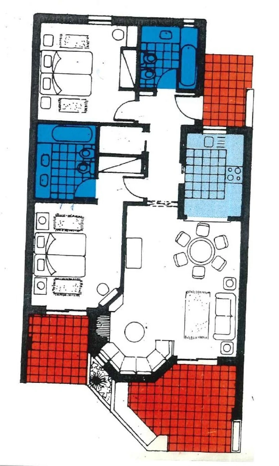Apartamento T2 para Venda em Albufeira e Olhos de Água Planta 1