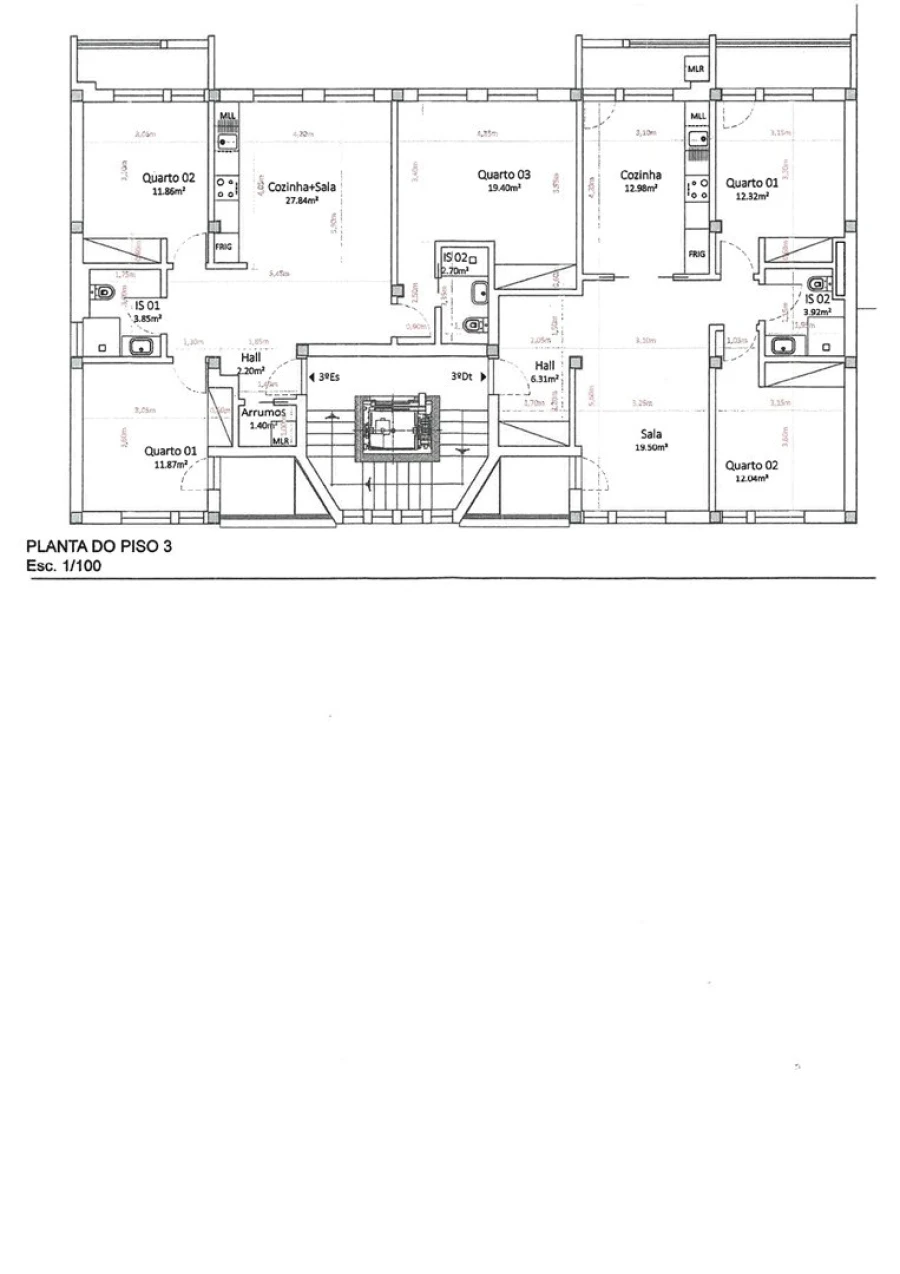 Apartamento T4 para Venda em Marvila, Ribeira Santarém, São Salvador, São Nicolau Planta 1