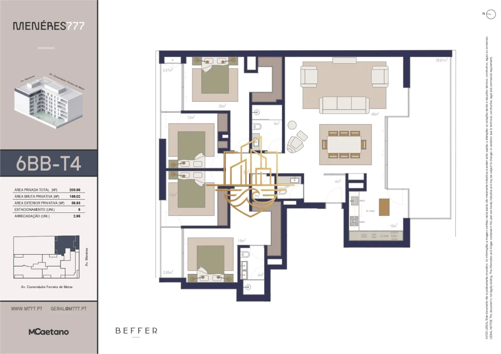 Apartamento T1 para Venda em Matosinhos e Leça da Palmeira Planta 4