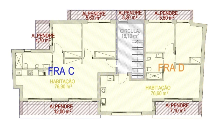 Apartamento T2 para Venda em Atouguia da Baleia Planta 1