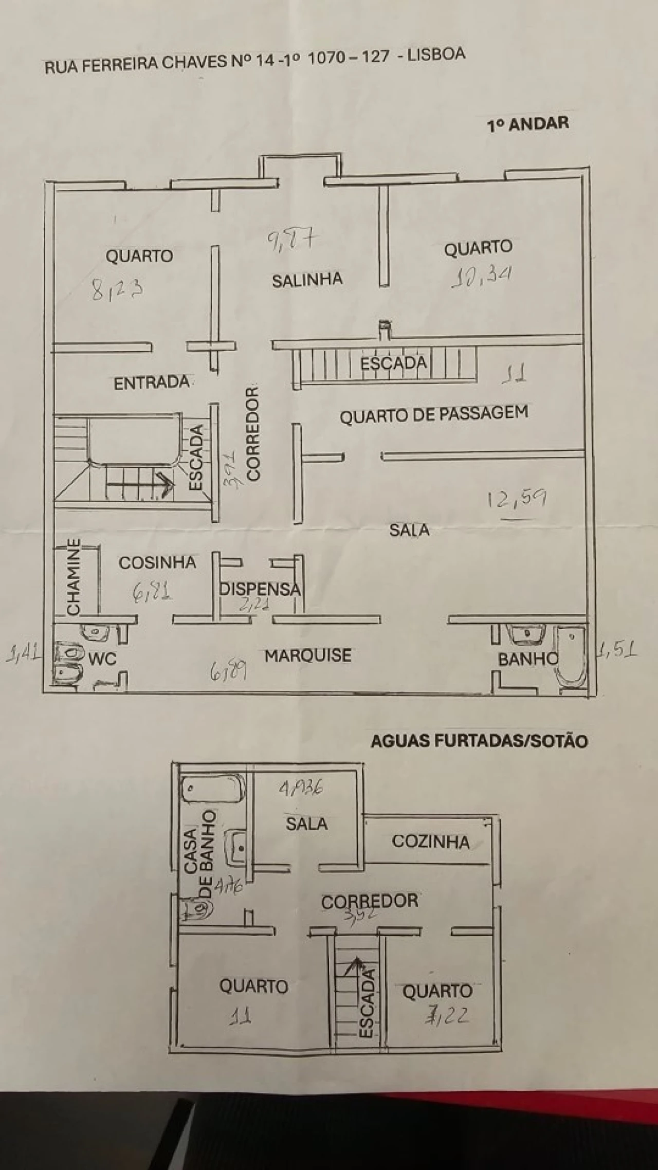 Apartamento T3 para Venda em Campolide Planta 2