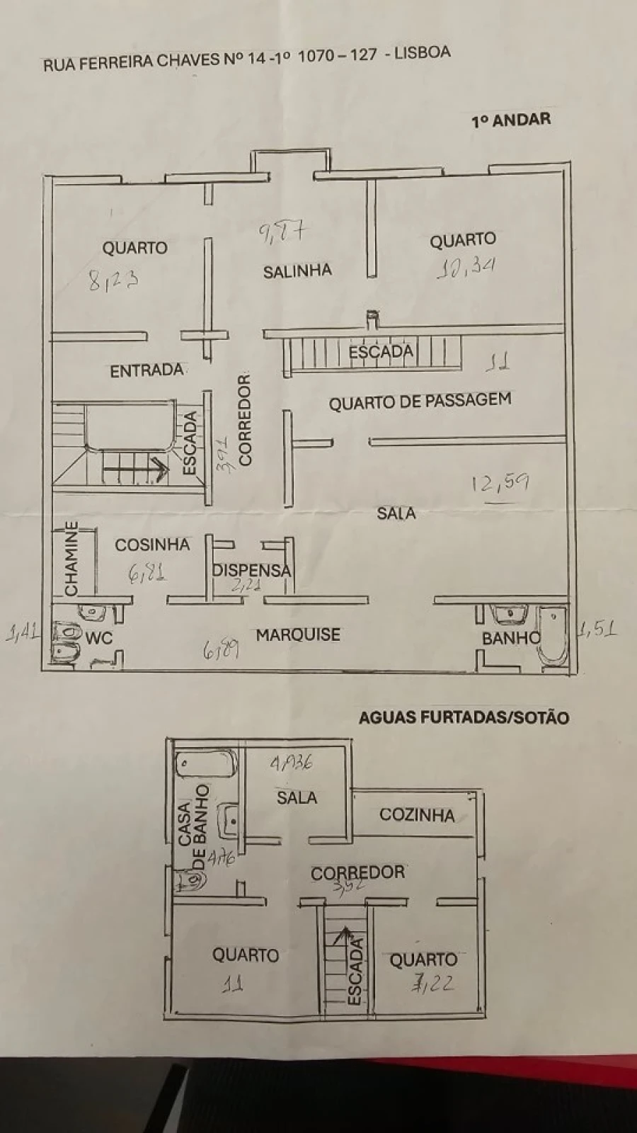 Apartamento T3 para Venda em Campolide Planta 2
