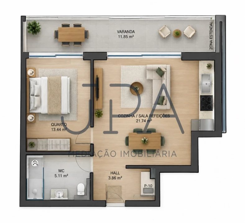 Apartamento T1 para Venda em Conceição e Cabanas de Tavira Foto 17