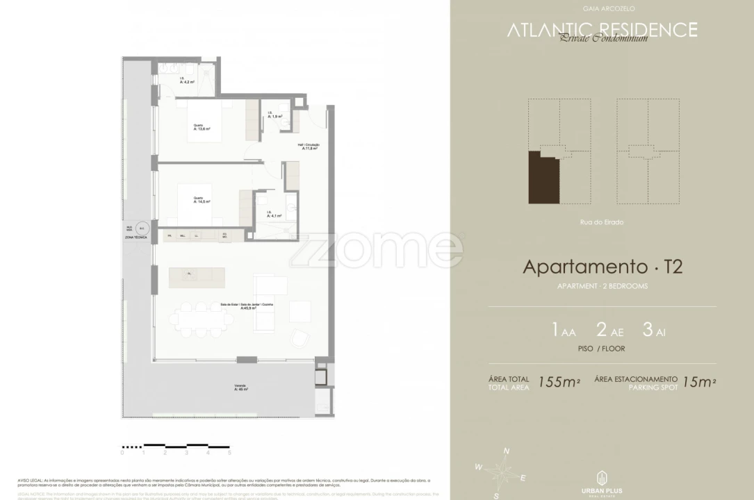 Apartamento T2 para Venda em Arcozelo Foto 4