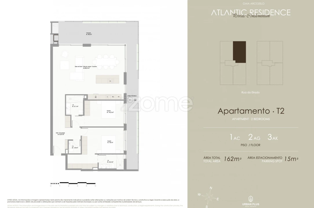 Apartamento T2 para Venda em Arcozelo Foto 5