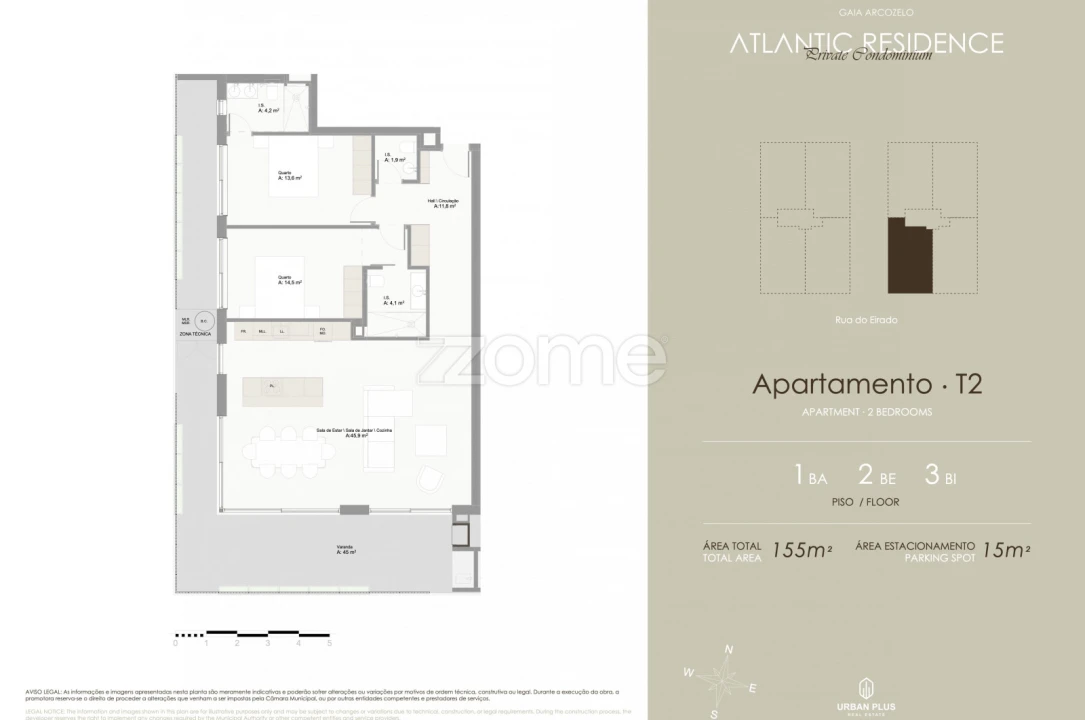 Apartamento T2 para Venda em Arcozelo Foto 5