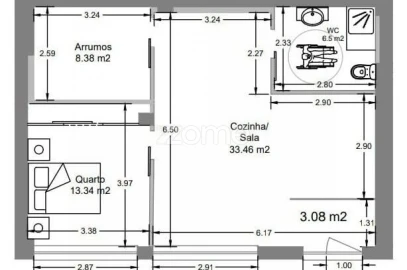 Apartamento T2 para Venda em Nelas