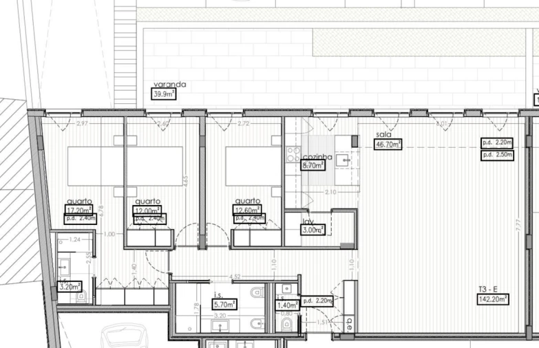 Apartamento T3 para Venda em Matosinhos e Leça da Palmeira Planta 1