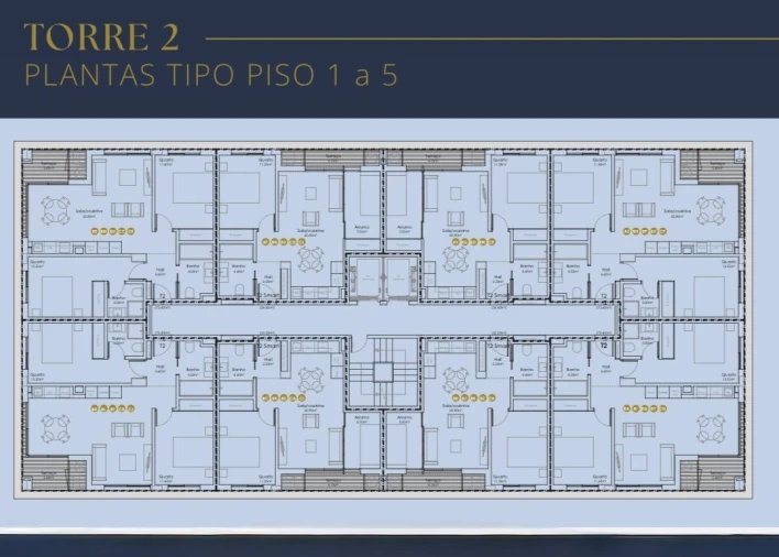 Apartamento T2 para Venda em Canidelo Planta 1