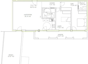Apartamento T2 para Venda em Tondela e Nandufe